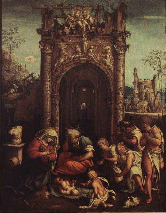 Amico Aspertini The Adoration of the Shepherds